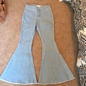 Free people Just Float on Flare dupe jeans